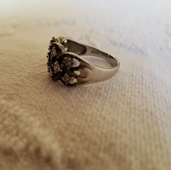 Diamond chip 925 ring - Picture 5 of 6